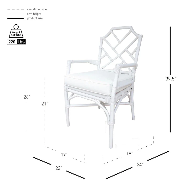 Kara Rattan Arm Chair