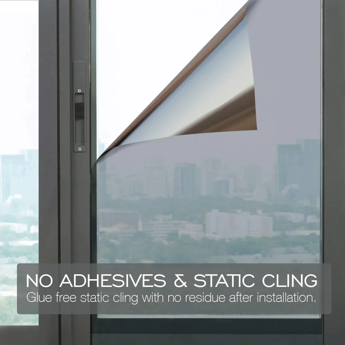 HULIANFU Multi-size One Way Mirror Window Film Privacy Sun Blocking Glass Sticker Heat Control Reflective Film Self Adhesive Window Tint - Deanwangkt