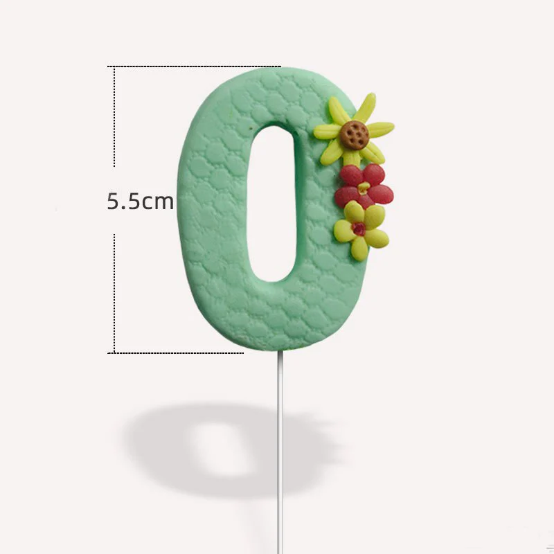 HULIANFU Soft Clay Number Balloon Cake Birthday Topper 1st Birthday Party Decorations Kids Baby Shower Girl  Happy Birthday Cake Topper - Deanwangkt