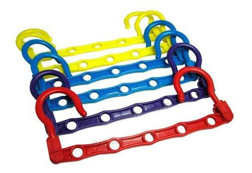 HULIANFU Portable Space Saver cabide Wonder 5-Hole Magic clothes hanger Hook Closet Organizer 1pcs - Deanwangkt