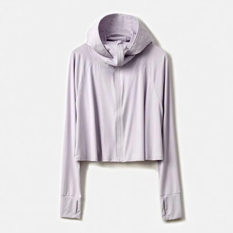 Hulianfu Sun-proof Jackets Women Hooded Casual Summer Fashion Thin Chic Loose Sporty Korean Style 6 Colors All-match Breathable Simple - Deanwangkt