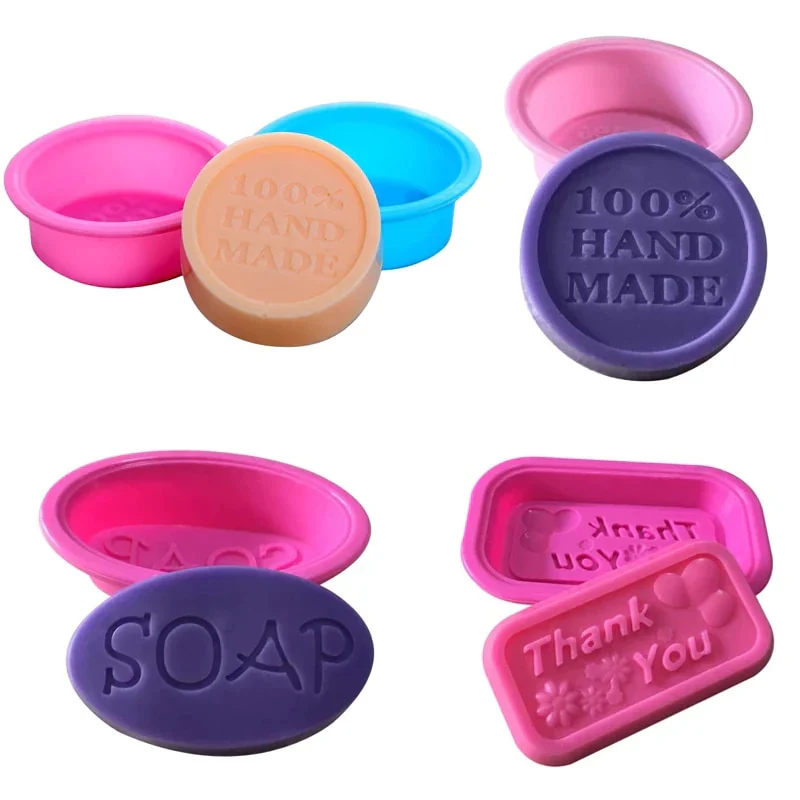 HULIANFU Multifunctional Soap Molds For Soap Making Silicone Soap Mold Circle Cupcake Baking Pan Molds DIY Handmake Making Soap Supplies - Deanwangkt