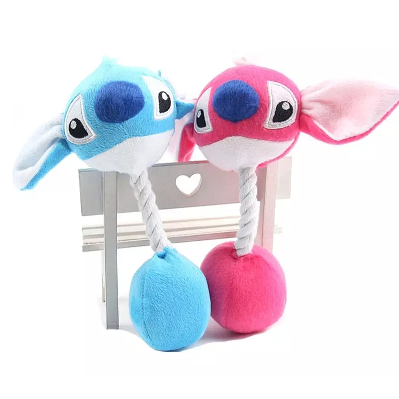 HULIANFU Plush Cartoon Cute Puppy Dog Rope Knot Toy Pet Dog Chew Squeak Toys for Small Dogs Teeth Grinding Pet Products Dog Accessories - Deanwangkt