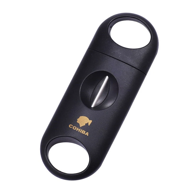 HULIANFU Top Selling Cigar Cutter Creative Metal Portable Stainless Steel Blade V-Shaped Cigar Scissors for Men Boyfriend Gifts - Deanwangkt