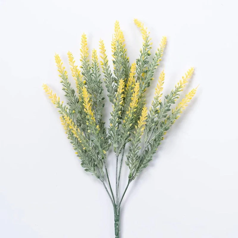 HULIANFU 2026  A Bunch of Provence Lavender Plastic Artificial Flowers False Plants Wedding Home Decoration Christmas Table Decoration - Deanwangkt