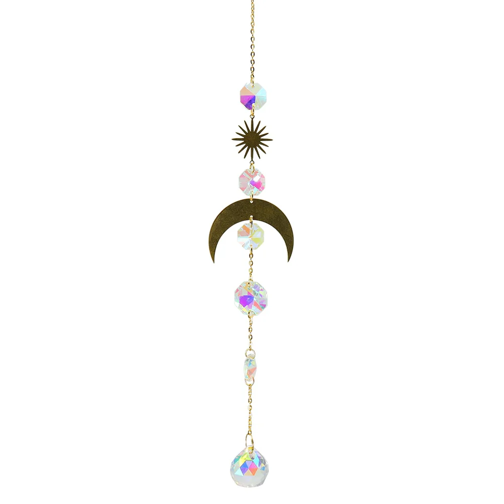 HULIANFU Prism Suncatcher,Hanging Window Crystals,Rainbow Light Catcher,Crystal Sun 50mm Catcher,Summer Gift,Octagon Beads - Deanwangkt