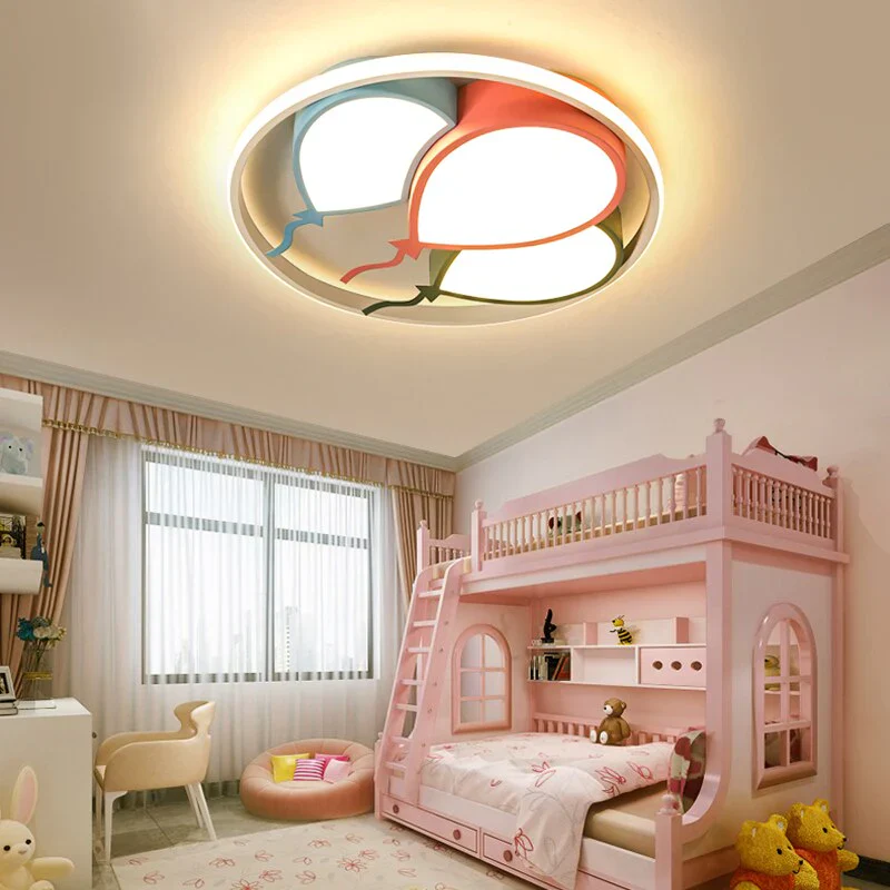 HULIANFU Nordic balloon kids home decoration salon bedroom decor led lamp lights for room dimmable ceiling light lamparas indoor lighting - Deanwangkt