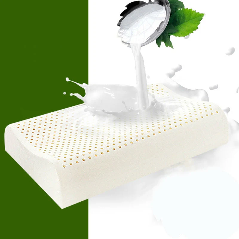 HULIANFU PurenLatex 60x40 Thailand Pure Natural Latex Pillow Remedial Neck Protect Vertebrae Health Care Orthopedic Pillow Slow Rebound - Deanwangkt