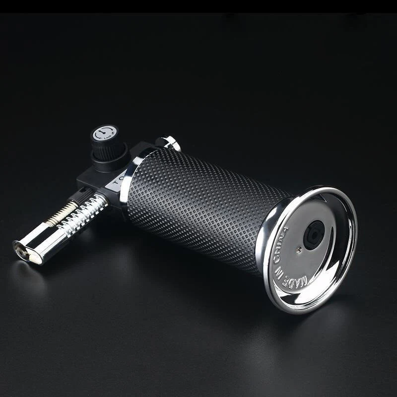 HULIANFU Kitchen Spray Gun Torch Lighter Jet Turbo Outdoor Double Flame Baking BBQ Lighter Windproof Camping Butane Gas Cigar Lighter - Deanwangkt