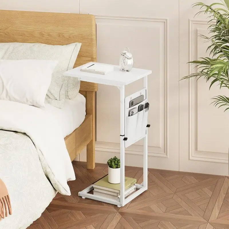 C Shaped End Table - 16D x 12W x 33H