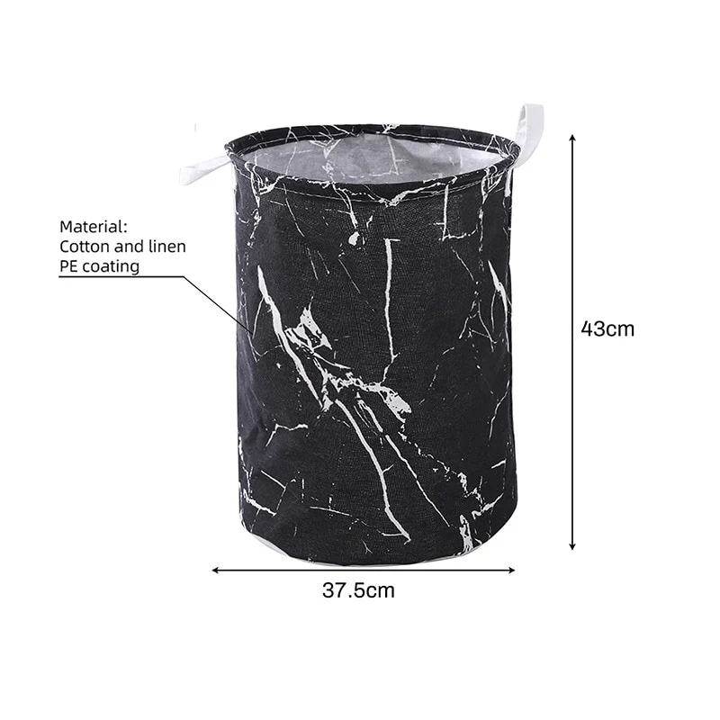HULIANFU Organizer Canvas Laundry Basket Waterproof Large Capacity Laundry Hamper Dirty Clothes Storage Basket Toy Home Storage Bin 45x35 - Deanwangkt