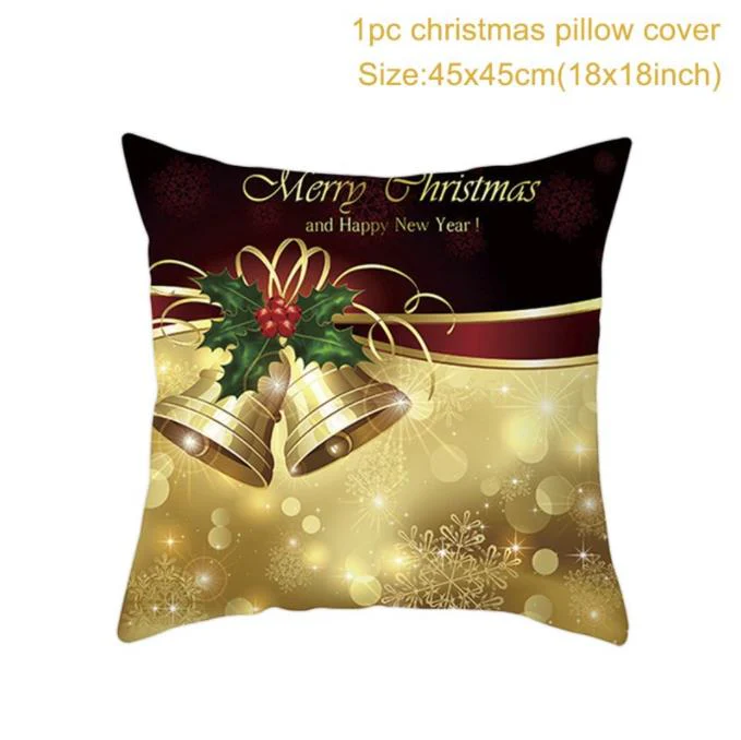 HULIANFU Santa pillowcase Happy New Year 2026  Xmas Gifts  Christmas Decor For Home Merry Christmas Ornament Navidad Natal Xmas Gifts - Deanwangkt
