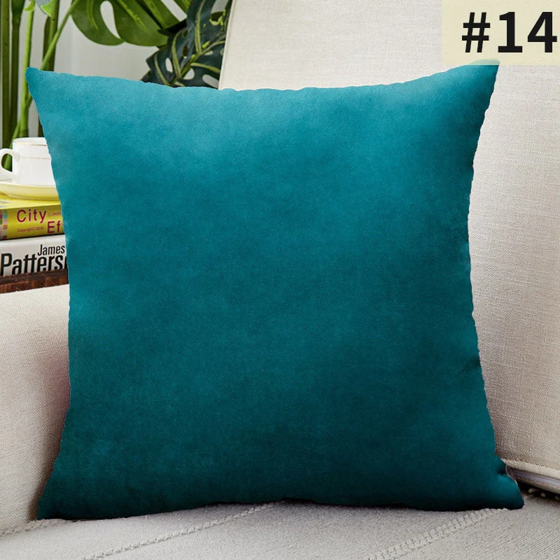 HULIANFU Super Soft Cushion Cover Velvet Pillow Cover For Sofa Living Room Housse De Coussin 30x50cm Decorative Pillows Nordic Decoration - Deanwangkt