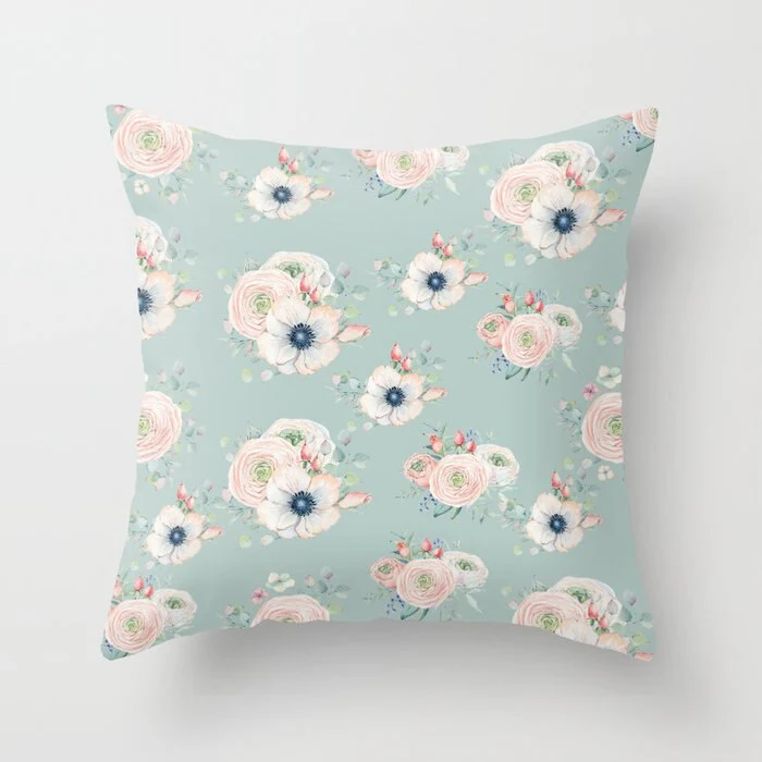 HULIANFU Super Hot Hipster Light Blue Green Mint Cushion Cases Modern Geometry Print Boho Decorative Pillowcase Sofa Couch Throw Pillows - Deanwangkt