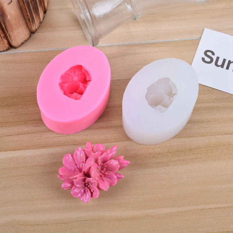 HULIANFU Silicone Soap Mold for Making Rose Flower Fondant 3d DIY Form Handmade Cake Decorating Sugarcraft Moulds Silicon Mold Tools - Deanwangkt
