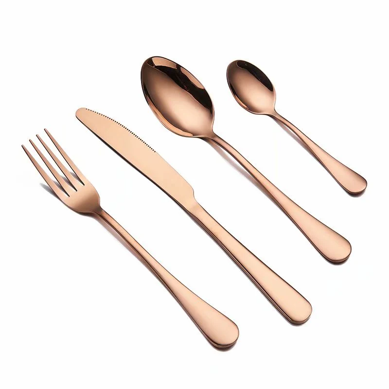 HULIANFU Spklifey Black Dinnerware Set Cutlery Stainless Steel Black Cutlery Set Rainbow Dinner Tableware Wedding Silverware Set - Deanwangkt