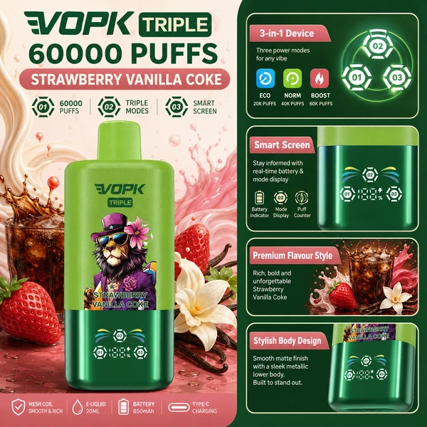 VOPK Triple 60K z trybami ECO NORM BOOST