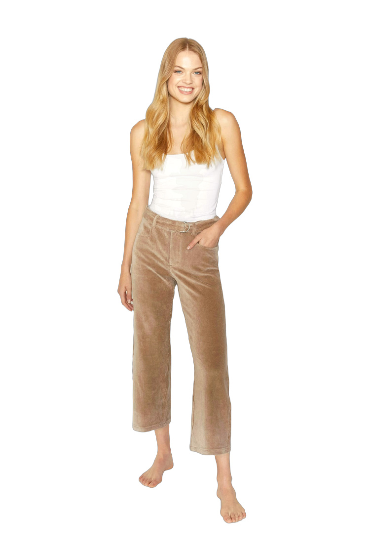 Cordhose aus Baumwollmischung – Rückansicht der Straight Fit Passform