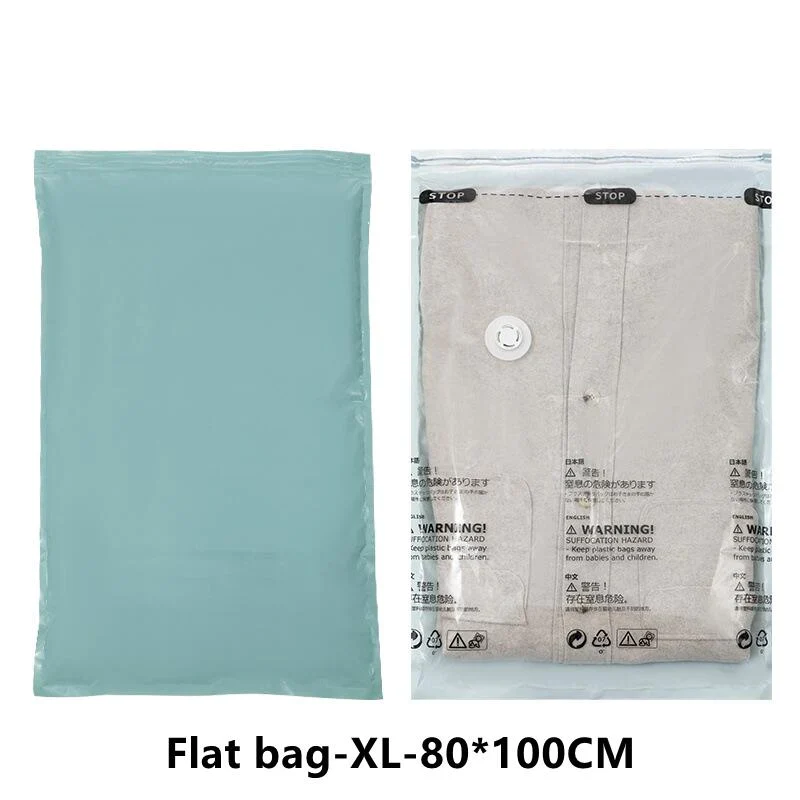 HULIANFU No Need Pump Vacuum Bags Large Plastic Storage Bags for Storing Clothes blankets Compression Empty Bag Covers Travel Accessories - Deanwangkt