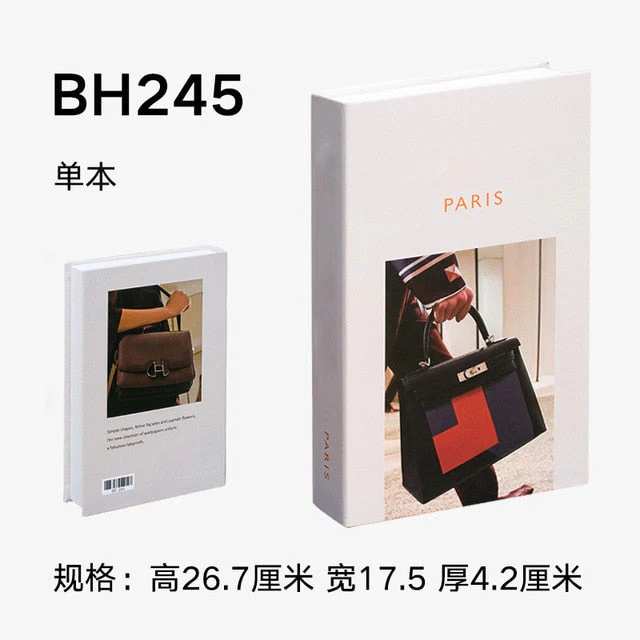 HULIANFU Ins Fashion Fake Books for Decoration Home Decor Coffee Table Book Simulation Prop Book Model Hotel Room Unopenable Box Book - Deanwangkt