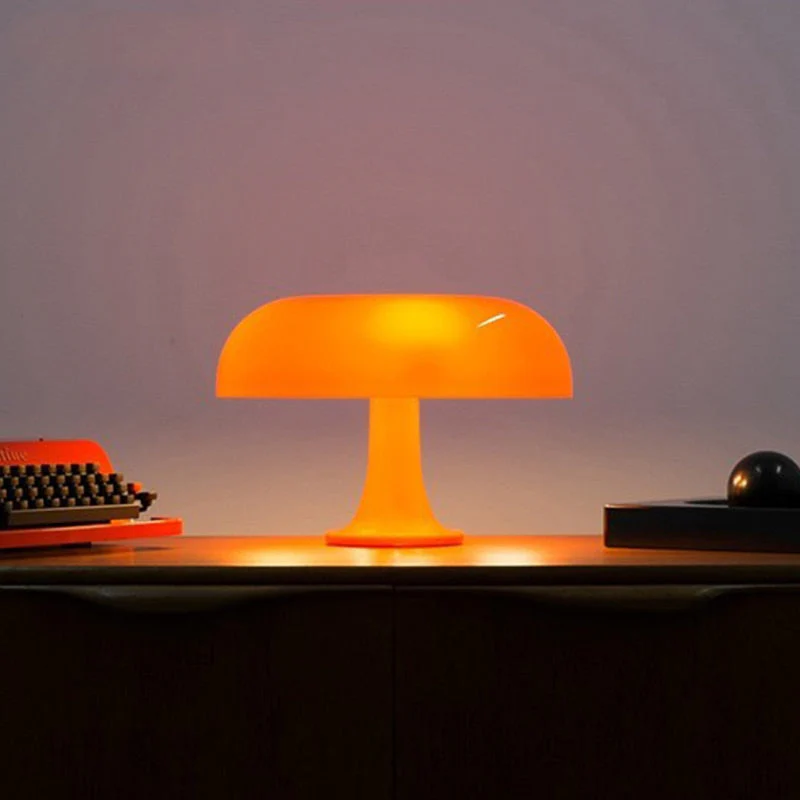 HULIANFU Italy Designer Led Mushroom Table Lamp for Hotel Bedroom Bedside Living Room Decoration Lighting Modern Minimalist Desk Lights - Deanwangkt