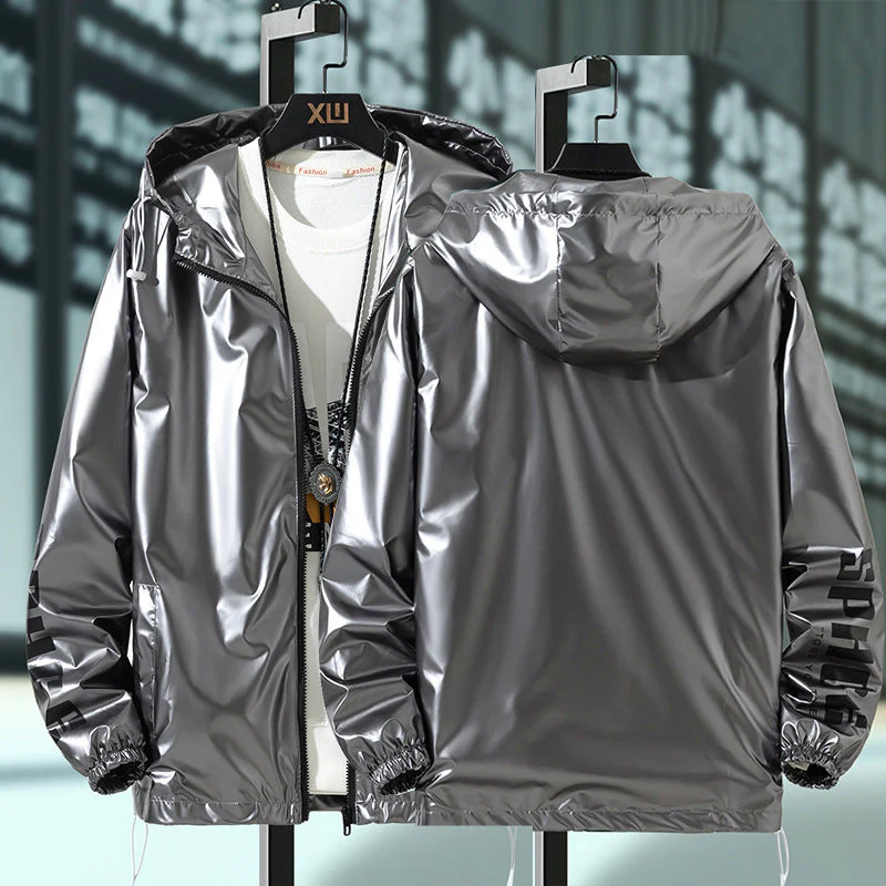 Spring Autumn Waterproof Oversize Jacket Women Clothes Hooded Zipper Bomber Jackets Outerwear Harajuku Windbreaker Coat - Deanwangkt