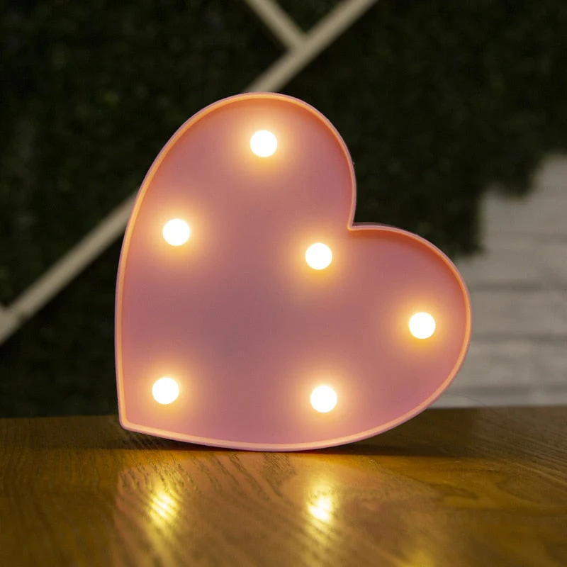 HULIANFU Luxury Alphabet Letter LED Lights Luminous Number Lamp  Battery Night Light for Home Wedding Birthday Christmas Party Decoration - Deanwangkt