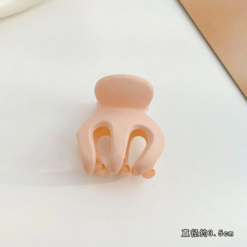 HULIANFU Sweet Solid Color Hair Clip for Women Girls Hair Claw Chic Barrettes Claw Crab Hairpins Styling Fashion Spring Hair Accessories - Deanwangkt