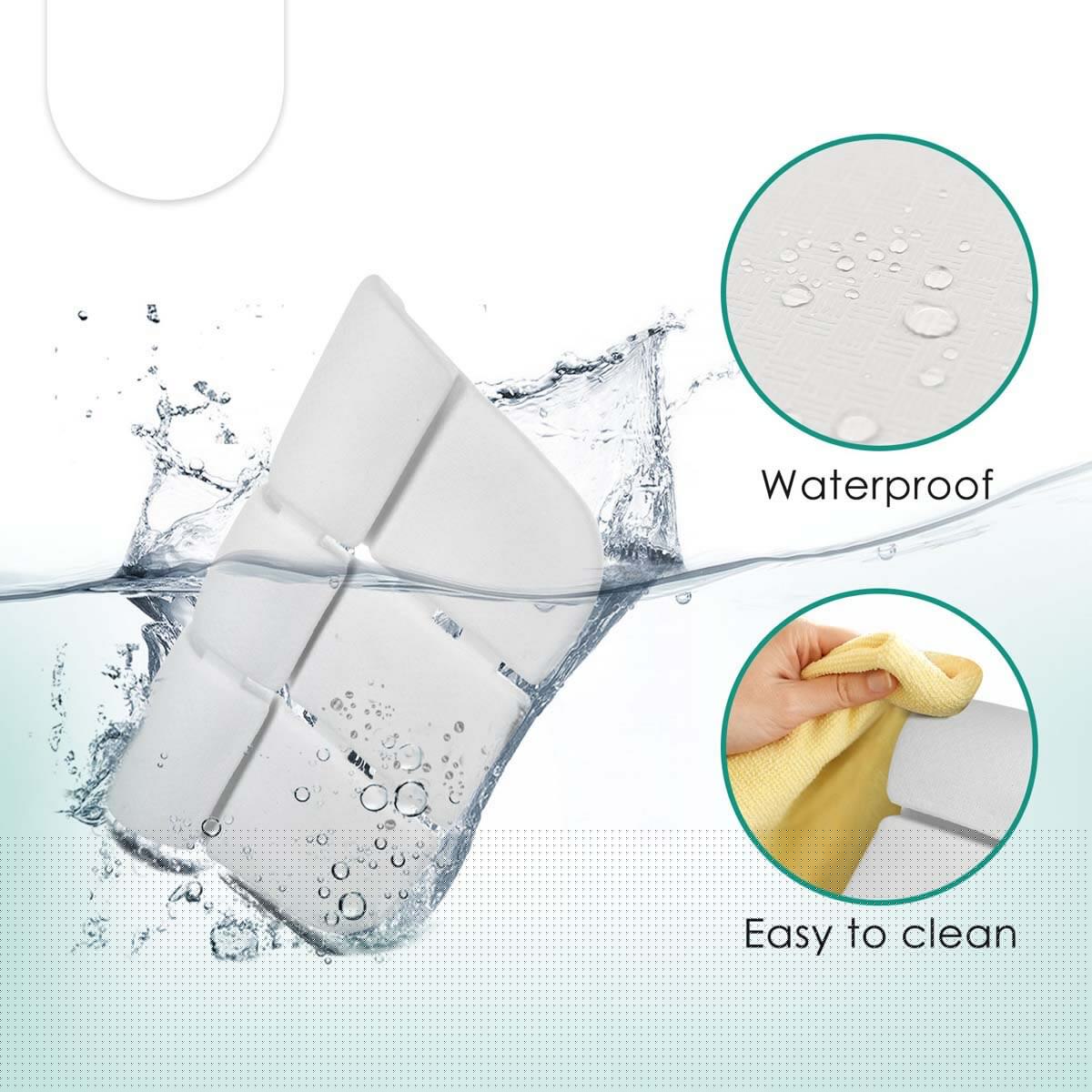 HULIANFU SPA Bath Pillow Bathtub Pillow with 3 Suction Cups EVA foldable Neck and Back Support Bath Tub Pillow For Home Spa Bathroom - Deanwangkt