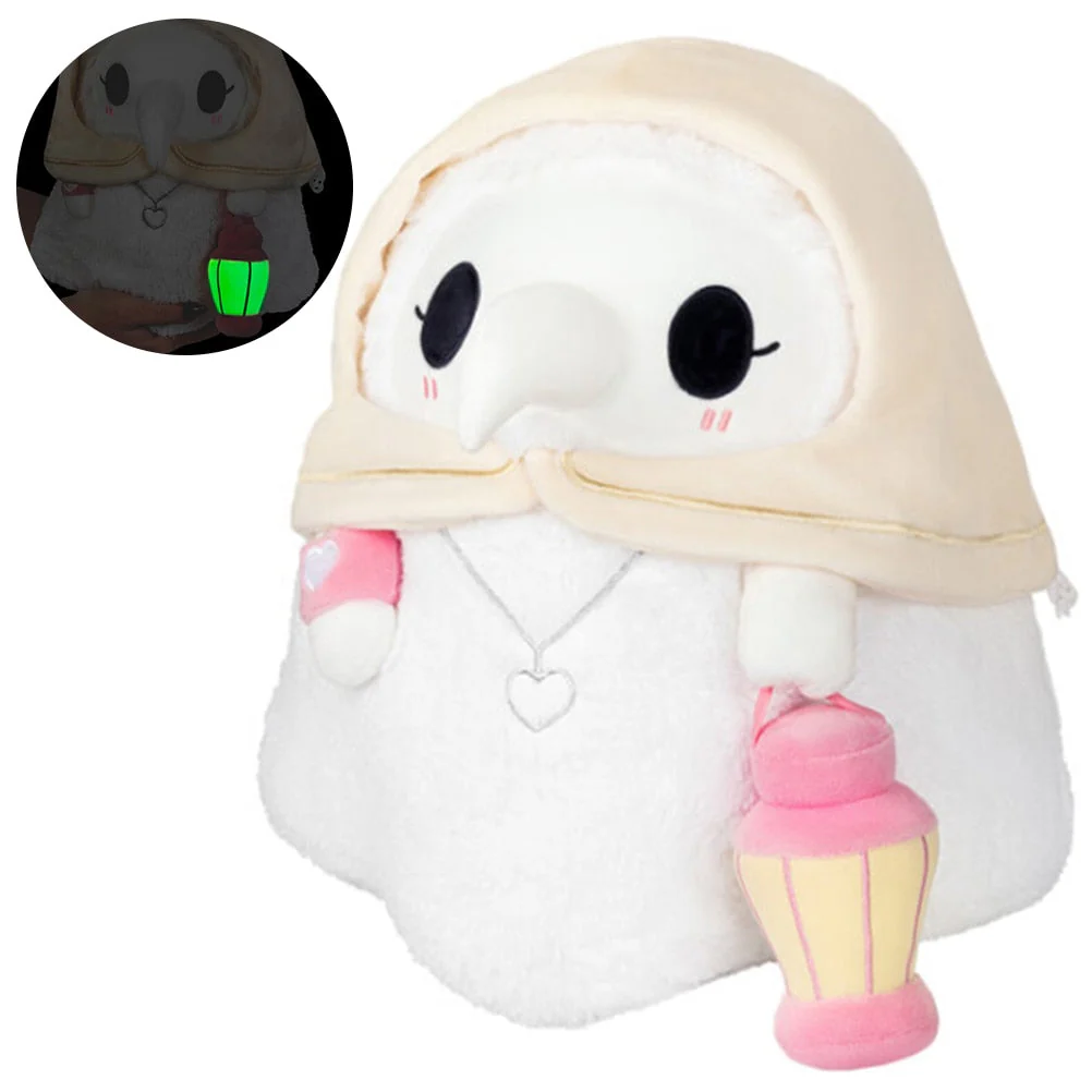 HULIANFU Luminous Couple Cartoon Animal Plague Doctor Beak Stuffed Plush Toy Valentine  Day Beak Doctor Party Prom Props Plush Toy Gifts - Deanwangkt