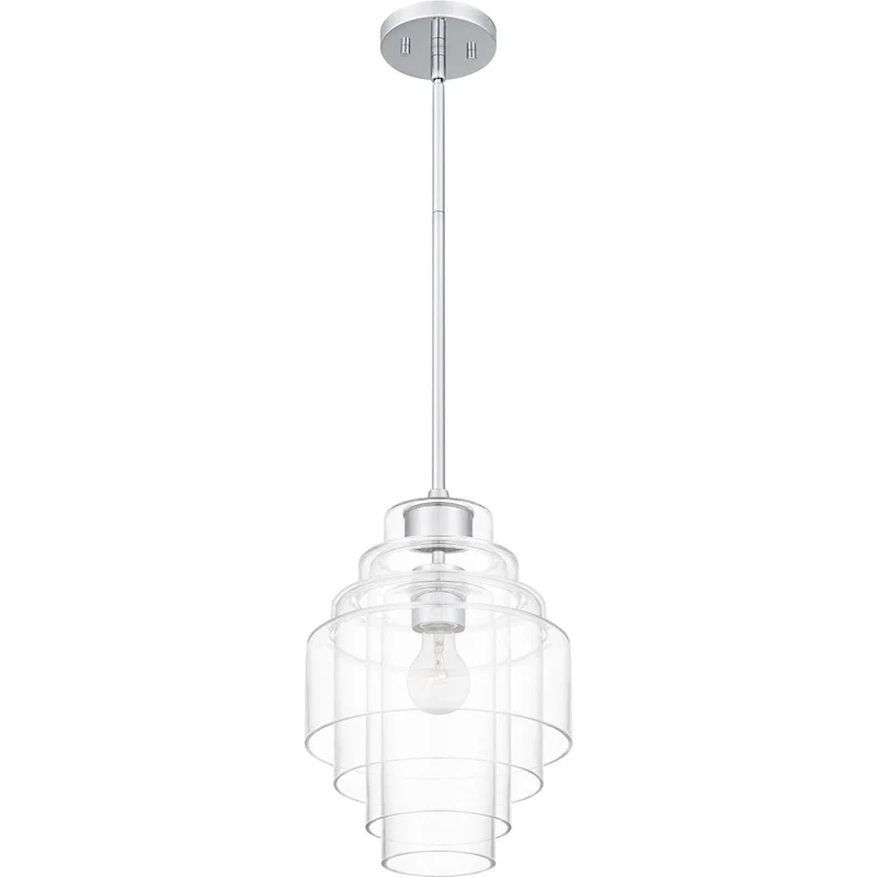 Driscoll 1-Light Polished Chrome Pendant Light
