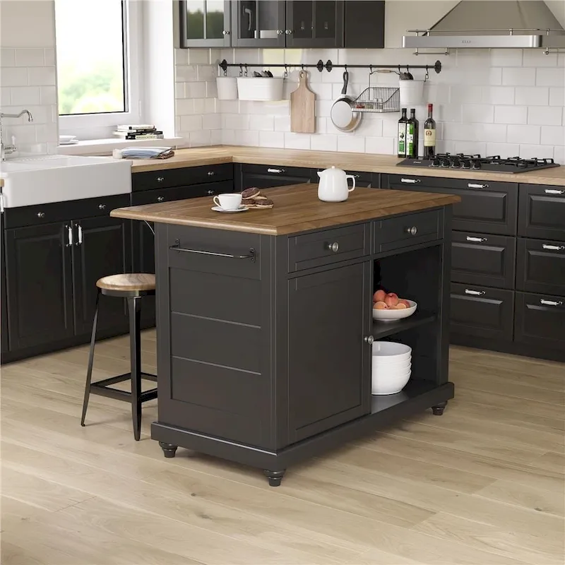 Avenue Greene Betty Kitchen Island with 2 Stools