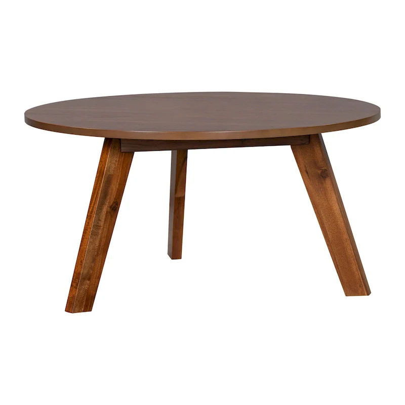 Canton Round Acacia Wood Coffee Table by Christopher Knight Home