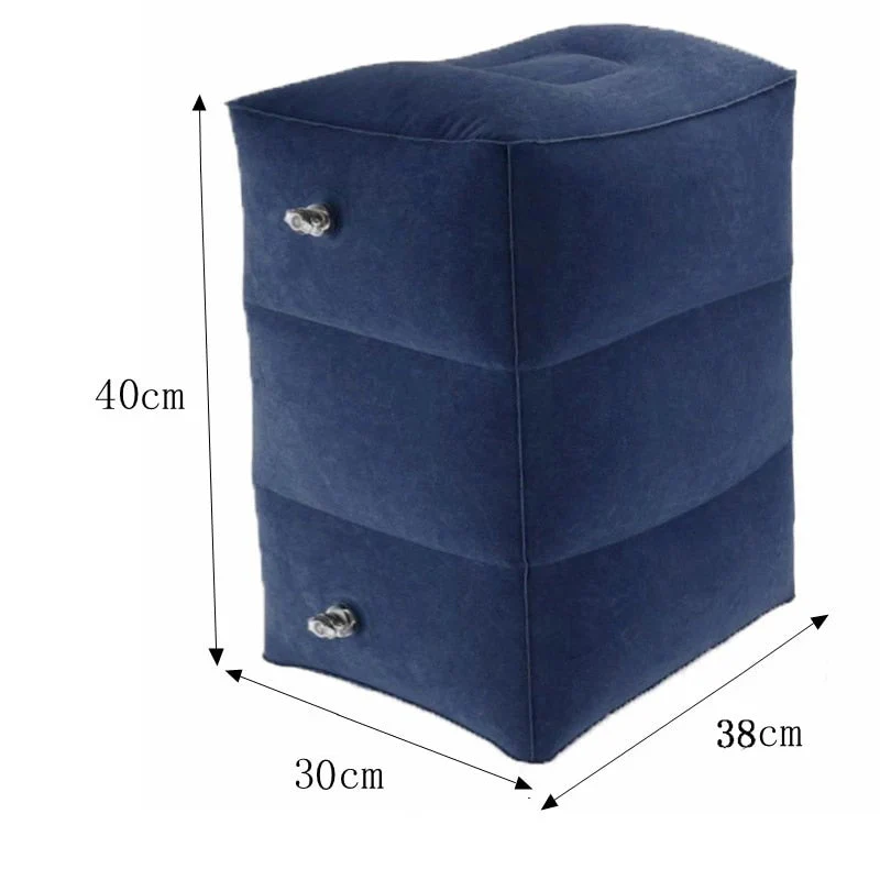 HULIANFU PVC Kids Flight Sleeping Footrest Pillow Resting Pillow On Airplane Car Bus Pillow Inflatable Travel Foot rest Pillow Foot Pad - Deanwangkt