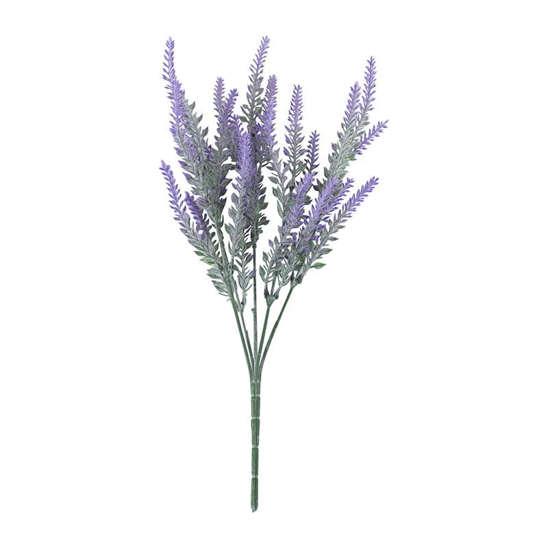 HULIANFU 2026  A Bunch of Provence Lavender Plastic Artificial Flowers False Plants Wedding Home Decoration Christmas Table Decoration - Deanwangkt