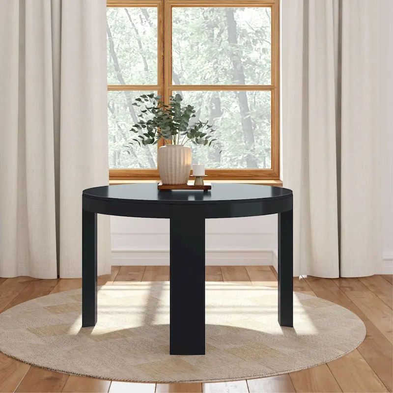 Contour Solid Wood Round Dining Table - 47