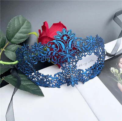 HULIANFU Lace Mask Female Half Face Black Eye Mask White Halloween Mask Party Masquerade Child Mask - Deanwangkt