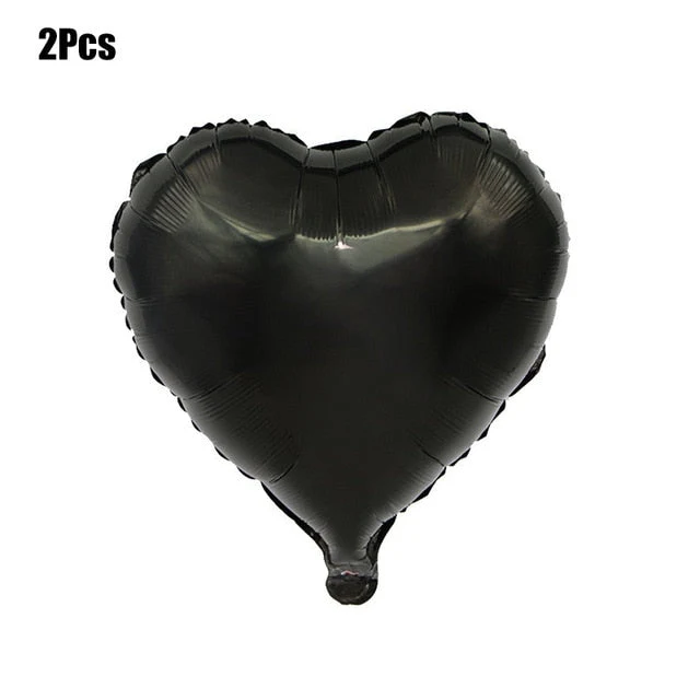 HULIANFU Silver Black Style Foil Letter Number Balloons Baby Shower Helium Ballon Happy Birthday Kids Adult Party Decoration Supplies - Deanwangkt