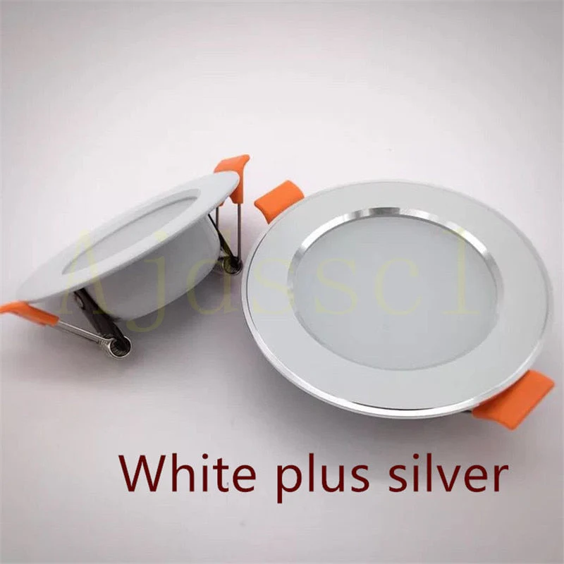 HULIANFU LED Downlight 220V Spot Three colors dimming  5W 7W 9W 12W 15W Recessed in LED Ceiling Downlight Light Cold Warm white Lamp - Deanwangkt