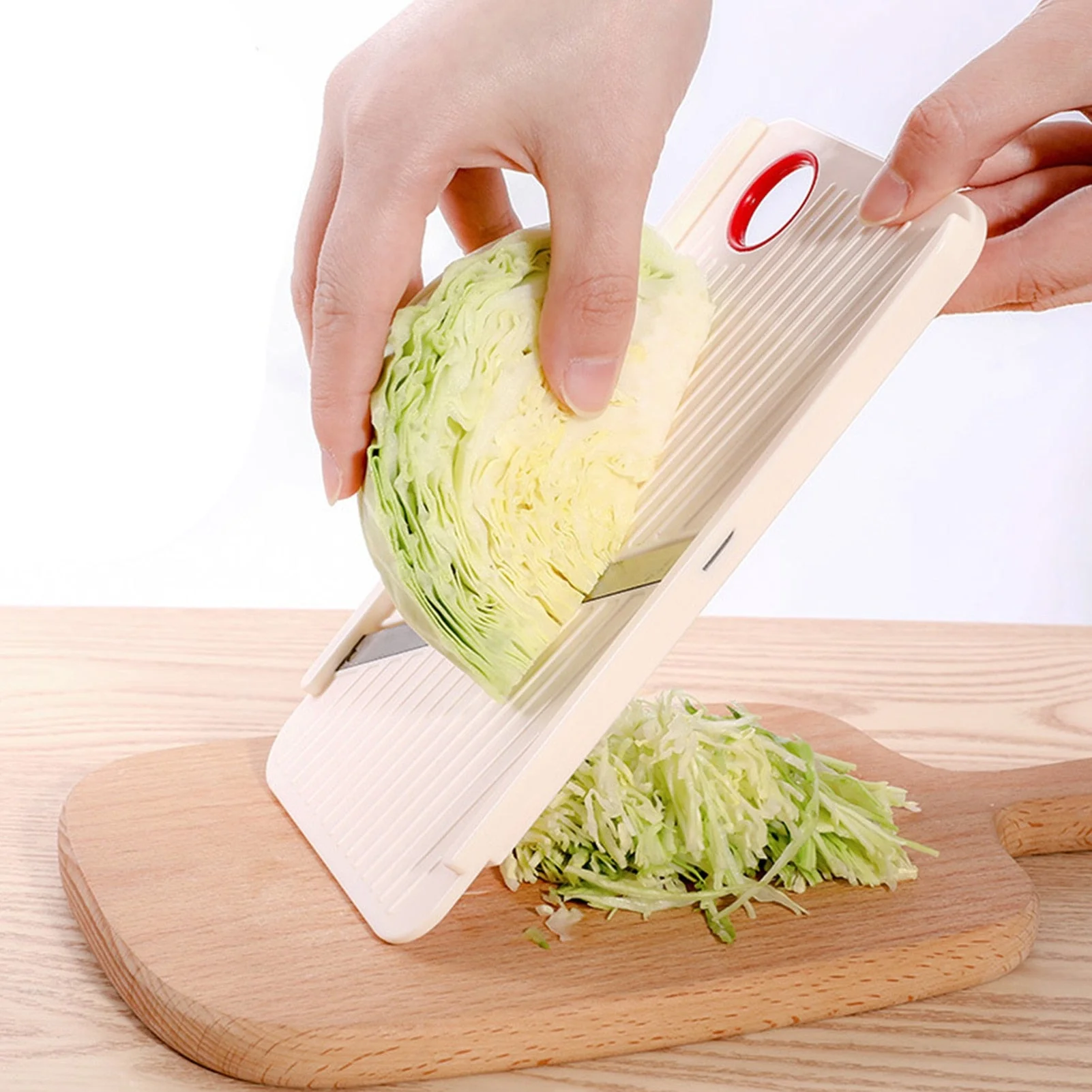 HULIANFU Manual Vegetable Slicer Stainless Steel Portable Kitchen Shredder Potato Cabbage Cutter Grate Multi-Purpose Home Kitchen Tool - Deanwangkt