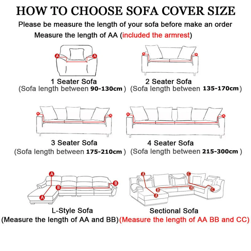 HULIANFU Solid Color Elastic Sofa Cover For Living Room 1/2/3/4 Seater L-Shaped Corner Sofa Cover Slipcover Stretch Couch Armchair Covers - Deanwangkt