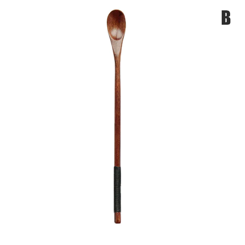 HULIANFU Natural Wooden Spoon & Fork Dinner Kit Rice Soups Utensil Cereal Handmade  Home Tableware Dinnerware Cutlery For Kicthen - Deanwangkt