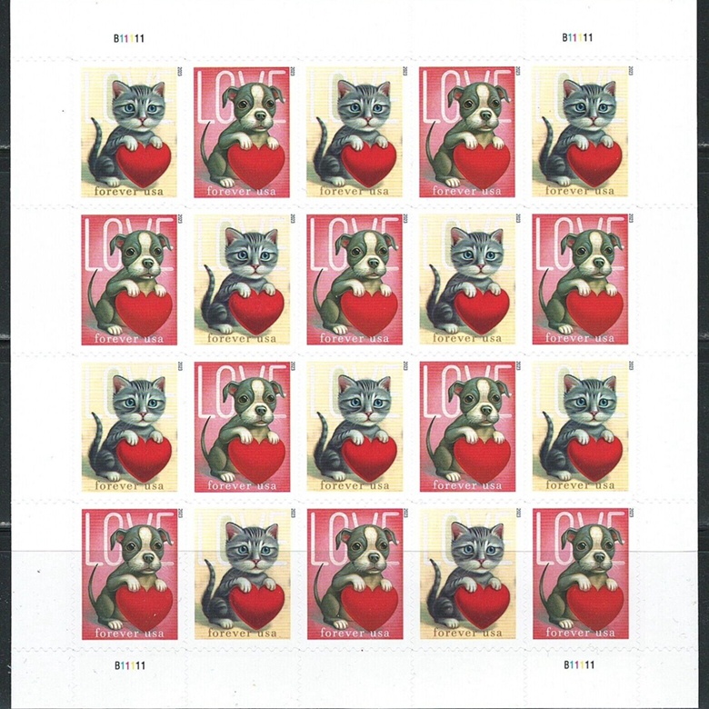 Love 2023, (Sheet of 20) - TWENTYSTAMPS