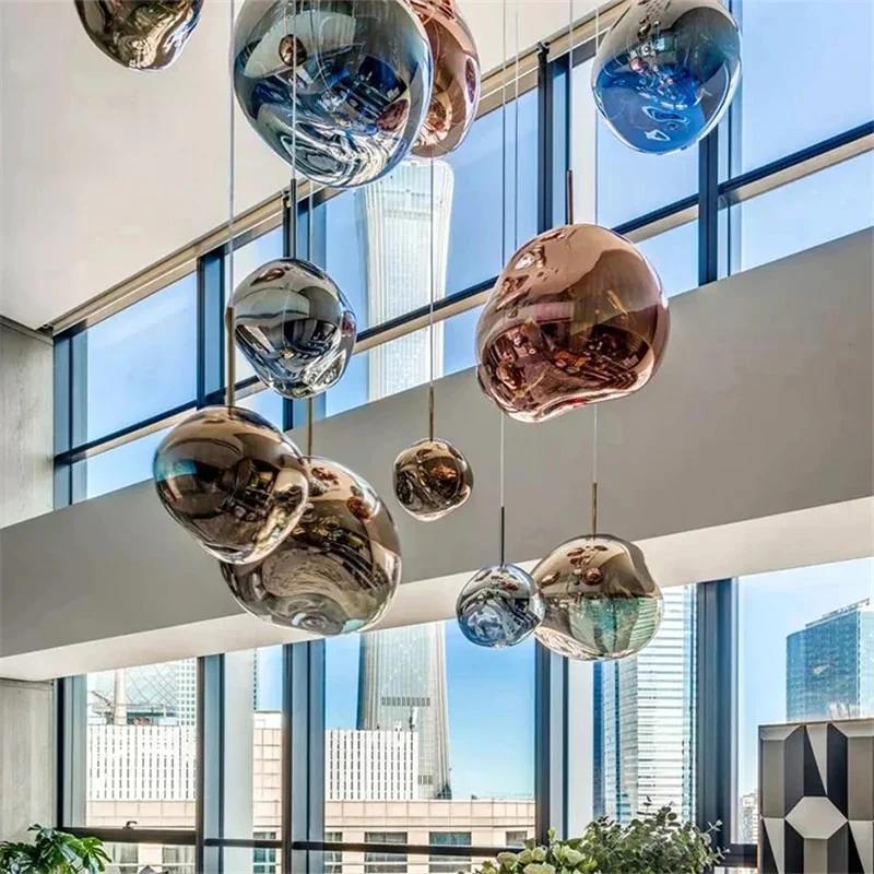 HULIANFU Nordic Led Pendant Lights Lighting Modern Macaron Deco Pendant Lamp Creative Industrial PVC Lava Lamp Loft Bar Cafe Hanging Lamp - Deanwangkt