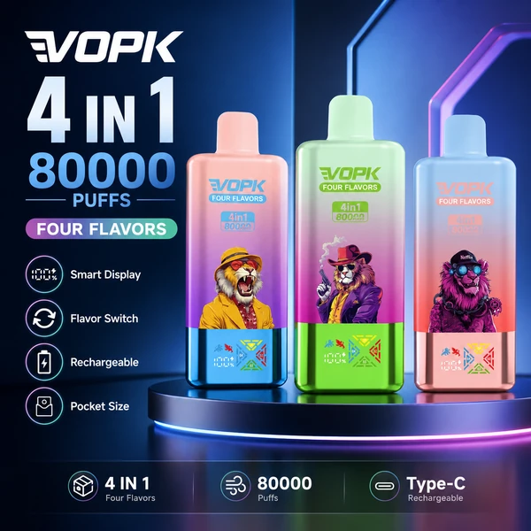 VOPK 80K 4-w-1 z inteligentnym wyświetlaczem i ładowaniem Type-C