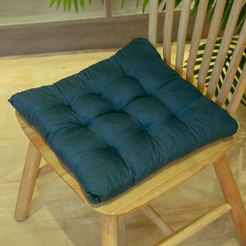 HULIANFU Winter Home Chair Cushion New Outdoor Thick Cushion Pad Office Dining Chair Mattress Pure Sofa Chair Back Pad Comfort Square - Deanwangkt