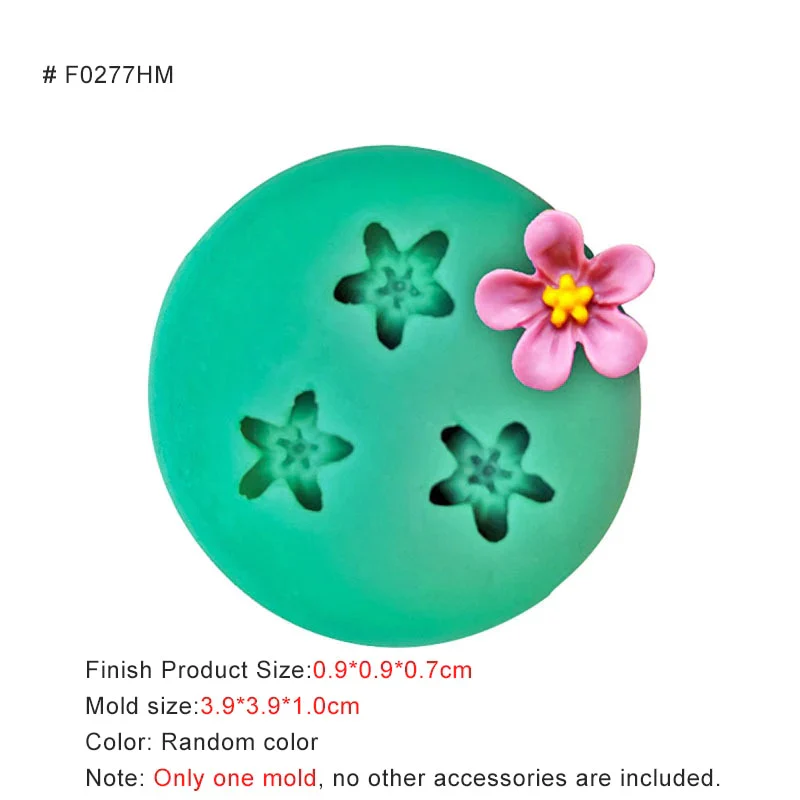 HULIANFU New Mini Flowers Series Silicone Mold DIY Handmade Fondant Cake Baking Chocolate Sugar Cake Tool Resin Polymer Clay Making Mould - Deanwangkt
