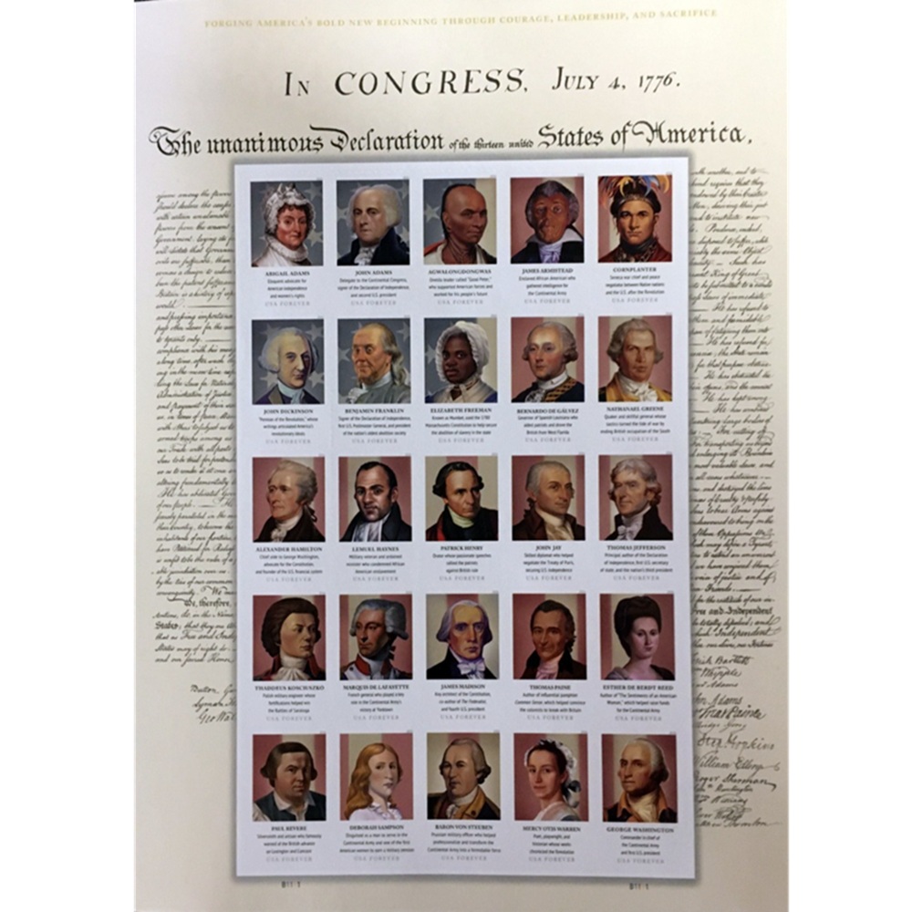 Am. Revolution Figures 2026, (Sheet of 20) - TWENTYSTAMPS