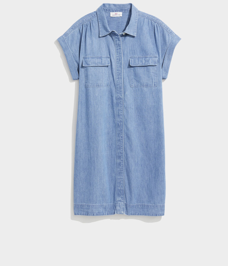 Chambray Utility Margo Shirt Dress