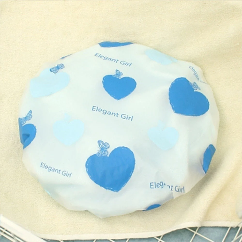 HULIANFU Sale Shower Cap Waterproof High Quality Hair Salon Elastic 1PC Thicken For Women Bath Hat Bathroom Products - Deanwangkt